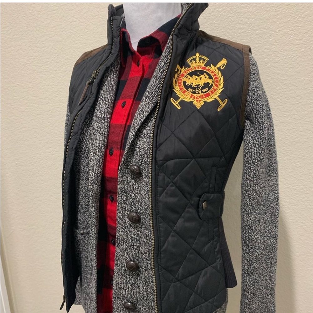 Red black buffalo plaid Ralph Lauren shirt checked